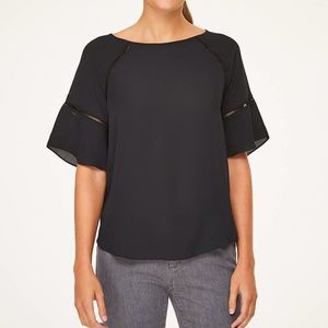 Loft short sleeve blouse- Petite Small NWT